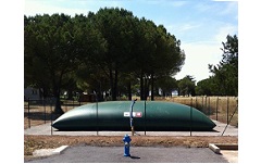 Installation de citerne souple pour la protection incendie et le stockage de l&rsquo;eau communale